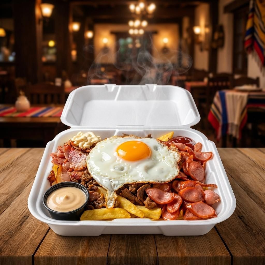 Foto premium de Plato Casero en Contenedor